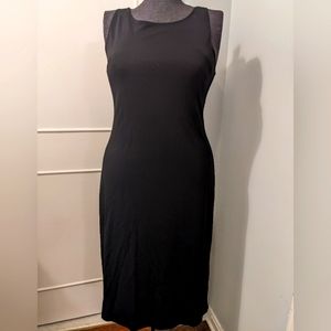 Casual corner long sleeveless dress with open back